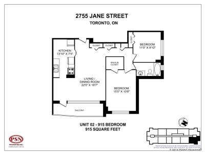 2755 Jane St. Toronto, ON - Rudfel Apartments - 1 Bedroom 5