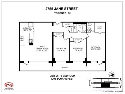 2755 Jane St. Toronto, ON - Rudfel Apartments - 1 Bedroom 4